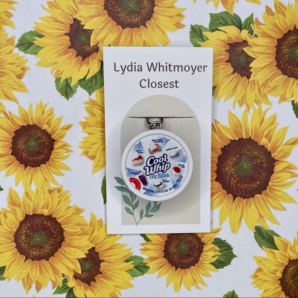 Cool Whip Lite Keychain | Handmade | Mini Brands | Quirky | Fun | NWOT - Picture 15 of 15